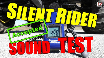 SILENT RIDER NOISE LEVEL TEST ATV/UTV Exhaust Silencer - STEALTH OPERATION