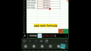 How to use RANK in #excel using #android  #explore  #experience  #tricks  #enjoy