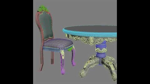 3D Model of Baroque Style Table And Chairs Review
