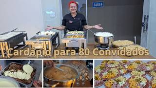 Buffet Completo para 80 Pessoas | Cardápio Fácil e Econômico