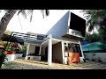 Graceful modern double story home built for 33 lakhs with courtyard | Video tour