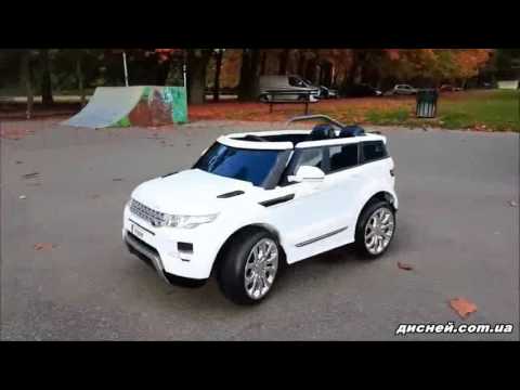 Детский электромобиль J1744, Land Rover, красный - дисней.com.ua