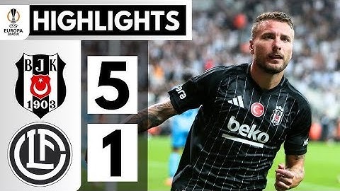 Beşiktaş 5-1 Lugano maçı özeti