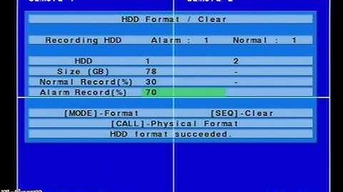How to Format your Hard Drive on your DVR-264xS H.264 Standalone DVR
