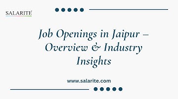 Job Openings in Jaipur – Overview & Industry Insights