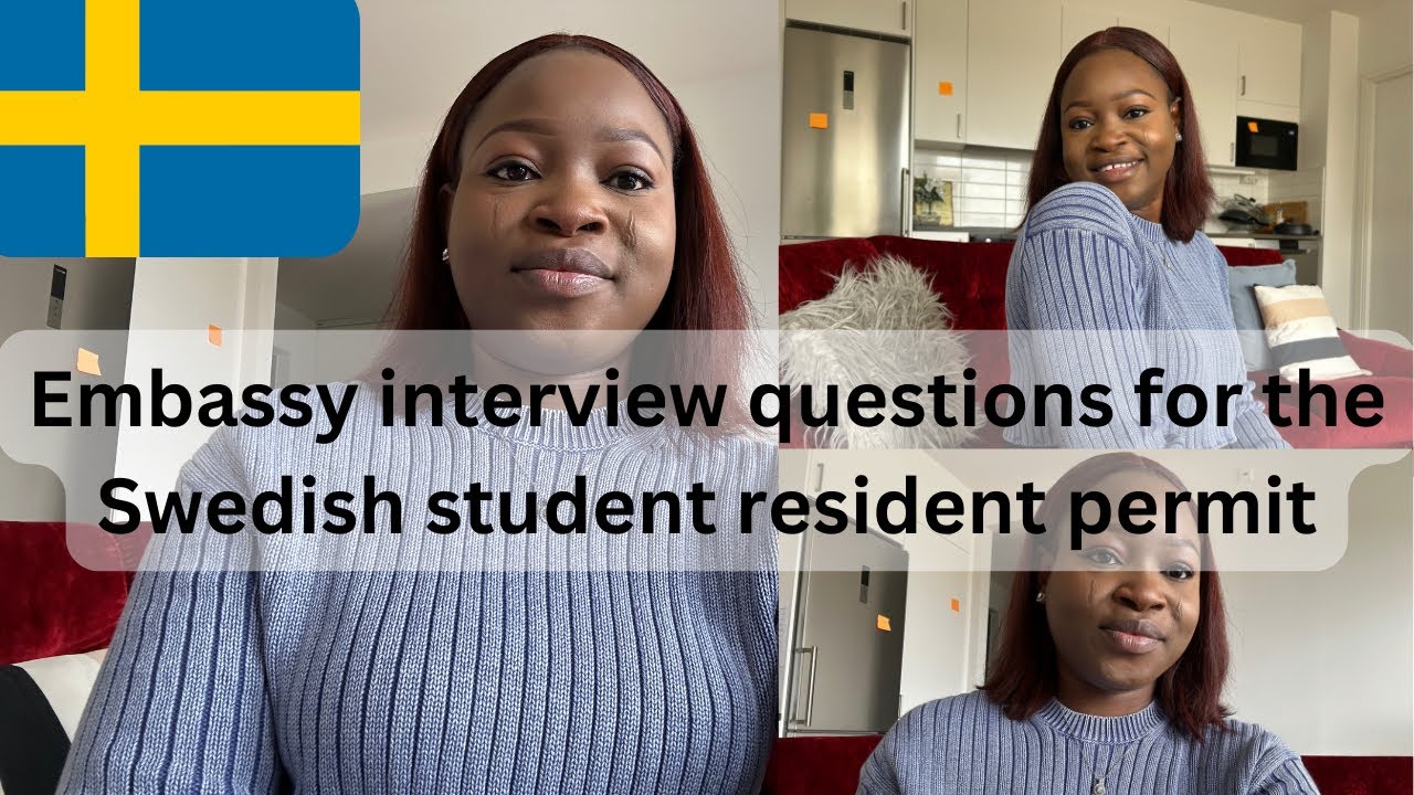 Embassy Interview Questions for Swedish Student Resident Permit|| Part 1 || Study in Sweden