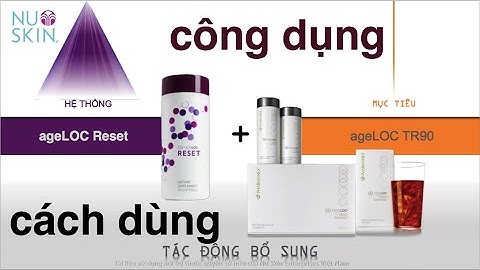 ageLOC RESET | Công dụng Cách sử dụng _ T.S Mark Bartlett