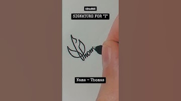 Signature for T | Thomas | SBtellME Calligraphy and Handwriting #shorts #signature #calligraphy