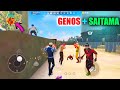 Genos + Saitama Legendary Duo vs Squad Gameplay OP Headshots | Garena Free Fire | P.K. GAMERS