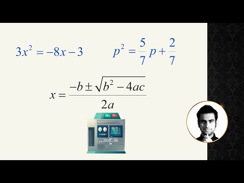 Quadratic formula - Solving Quadratic Equations | Mr VAV