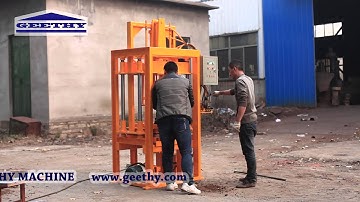 C25 Block making machine Concrete brick making machine www.geethy.com