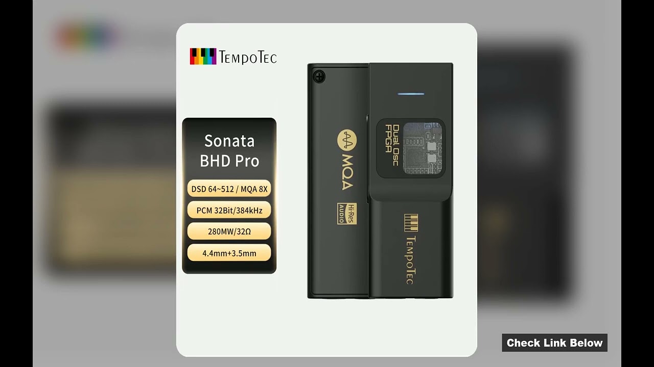 Best Tempotec Sonata Bhd Pro Spec Features Usb C Dac Headphone Amplifier 4 4Mm 3 5Mm Pcm384Khz