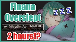 Finana overslept and was 2 hours late to the big collab【NIJISANJI EN】