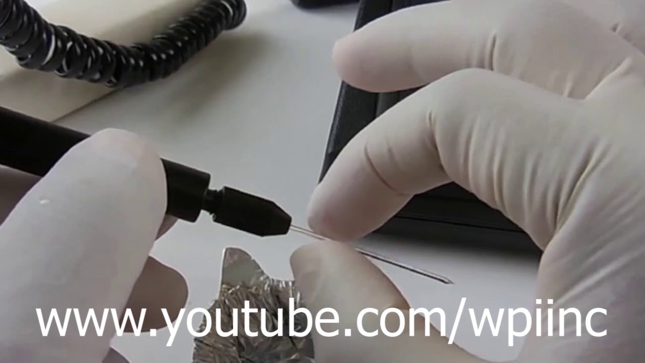 Front Filling a Micropipette with the WPI Nanoliter2010 Injector - YouTube