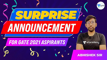 Surprise Announcement for GATE 2021 Aspirants | GATE Exam Civil Preparation | Abhishek Sir