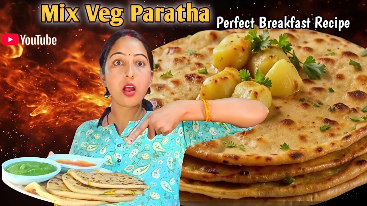 Mix Veg Paratha Recipe || स्वाद ऐसा जो खाए बिना रहा न जाए || #paratharecipe #mixveg #vegparatha 