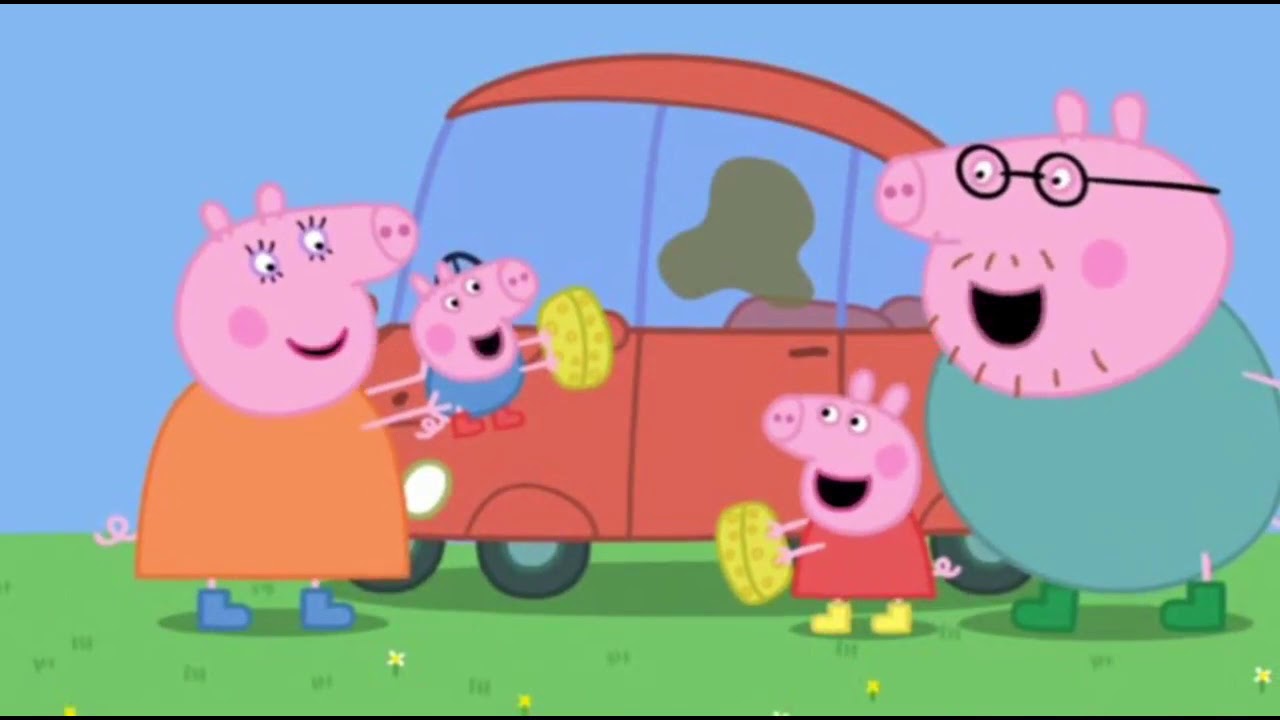 Peppa Pig English Cleaning the Car Full Episode YouTube