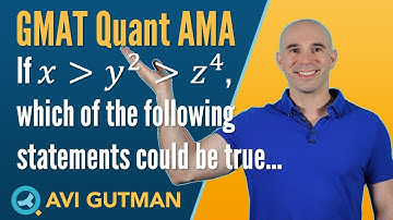 If x﹥y^2﹥z^4, which of the following statements could be true: Quant Reasoning AMA