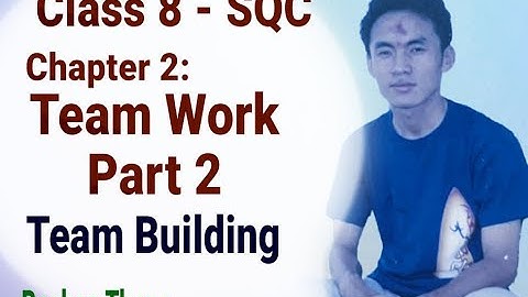4. Class 8 - SQC || Team Work - Part 2 || Team Building || Roshan Thapa