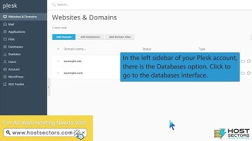 How to generate a dump of the database and download it in Plesk   HostSectors