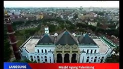 Qori Qosim adzan asar sedih di Masjid Agung Palbng - Durasi: 5.13. 