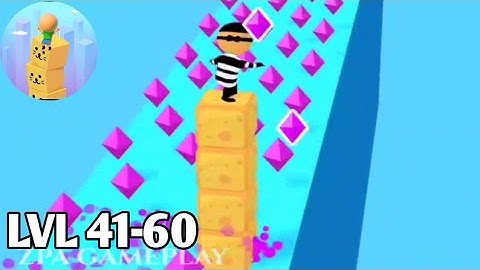 Cube Surfer! | Level 41-60 Gameplay Walkthrough Part 3 (Android, iOS)