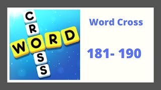 Word Cross Level 181 - 190 Answers