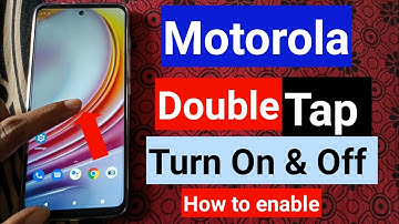Double tap screen on off | motorola double tap to screen on off setting