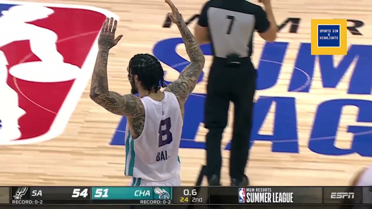 LiAngelo Ball vs San Antonio Spurs | Highlights | NBA Summer League