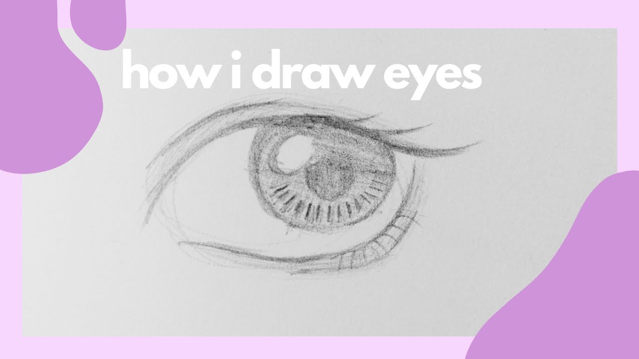 How I draw eyes 👀 • Tutorial • - YouTube
