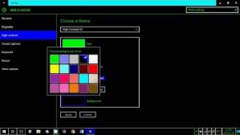 Windows 10 tips and tricks Using High Contrast mode to change Windows and screen colors (2018)