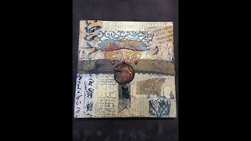 Mixed media ancient script  art piece  Part one
