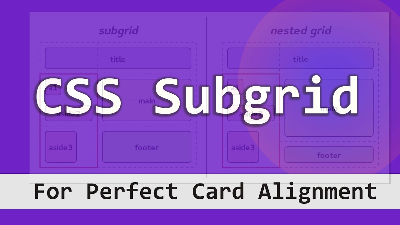 CSS Subgrid for Perfect Card Alignment | Beginner Friendly Tutorial ...