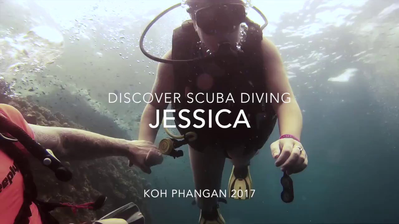 Jessica's first ever dive - YouTube