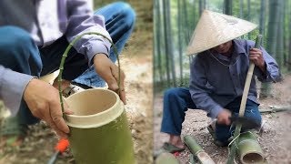 Awesome ideas DIY old man make tool furniture with bamboocraft