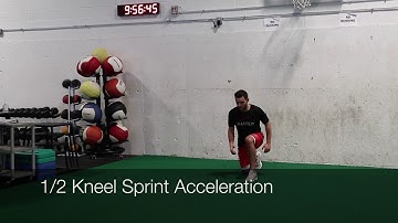 1/2 Kneel Sprint Acceleration
