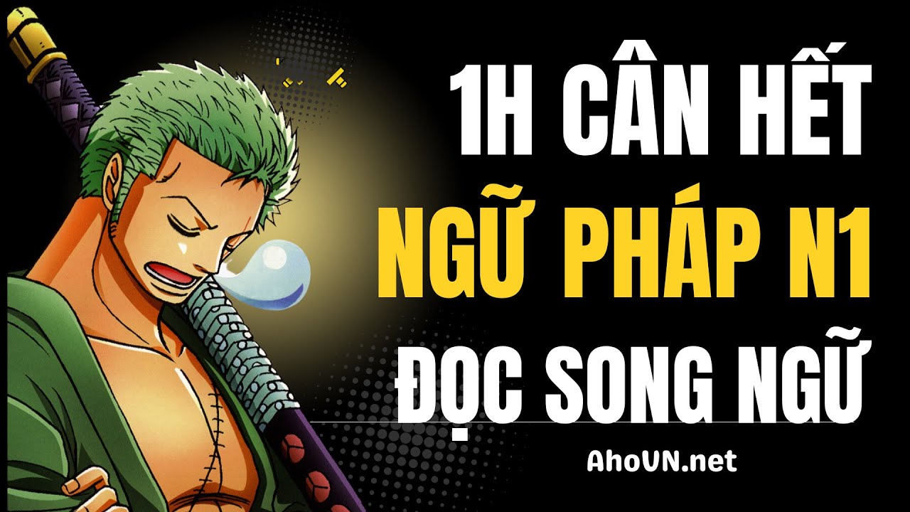 1 tiếng cân hết toàn bộ Ngữ pháp N1 | Đọc song ngữ cả câu ví dụ