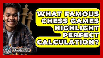 What Famous Chess Games Highlight Perfect Calculation? - The Board Game Xpert