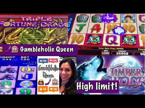 👸🏽🤳🏽🎰 HOW MUCH MULTIPLIER CAN I GET?! HIGH LIMIT BONUS TIMBERWOLF AND TRIPLE FORTUNE DRAGON!