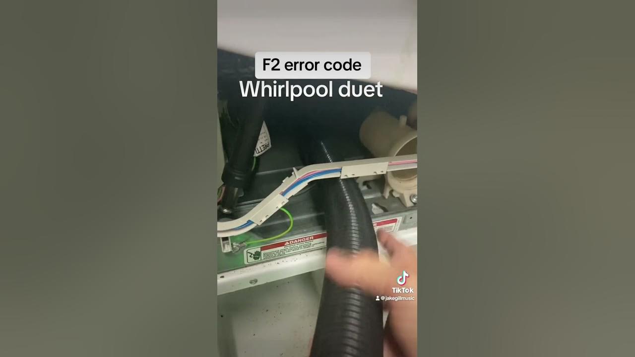 F2 error code whirlpool duet washing machine youtube