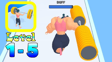 Weight Runner 3D Gameplay. Level 1-5. Best Hyper Casual Games and offline Mobile Games