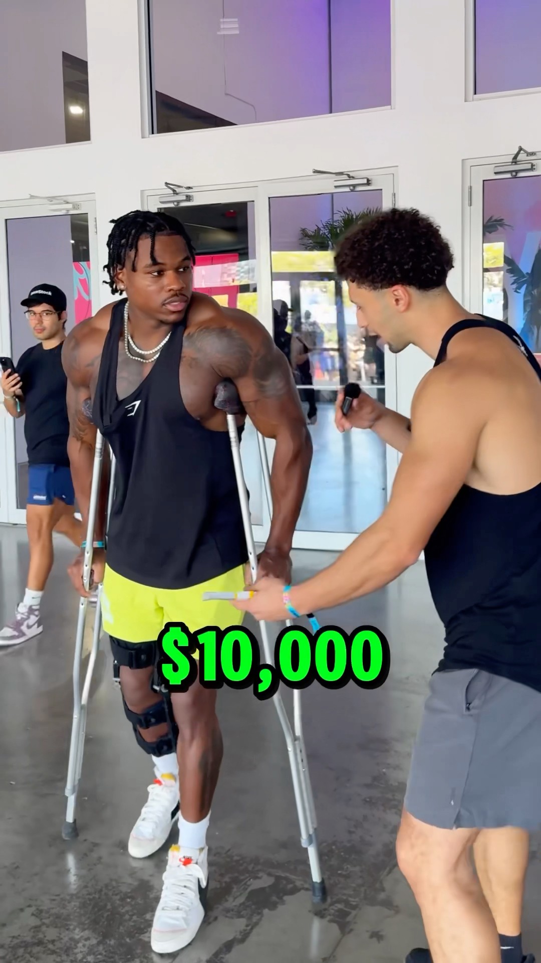 He robbed me with one leg?
