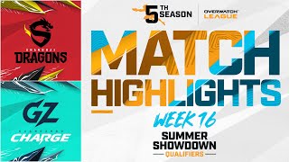 @ShanghaiDragons vs @GZCharge | Summer Showdown Qualifiers Highlights | Week 16 Day 1