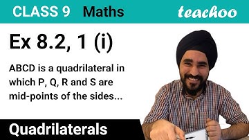 Ex 8.2, 1 (i) - ABCD is a quadrilateral in which P, Q, R and S - Teachoo