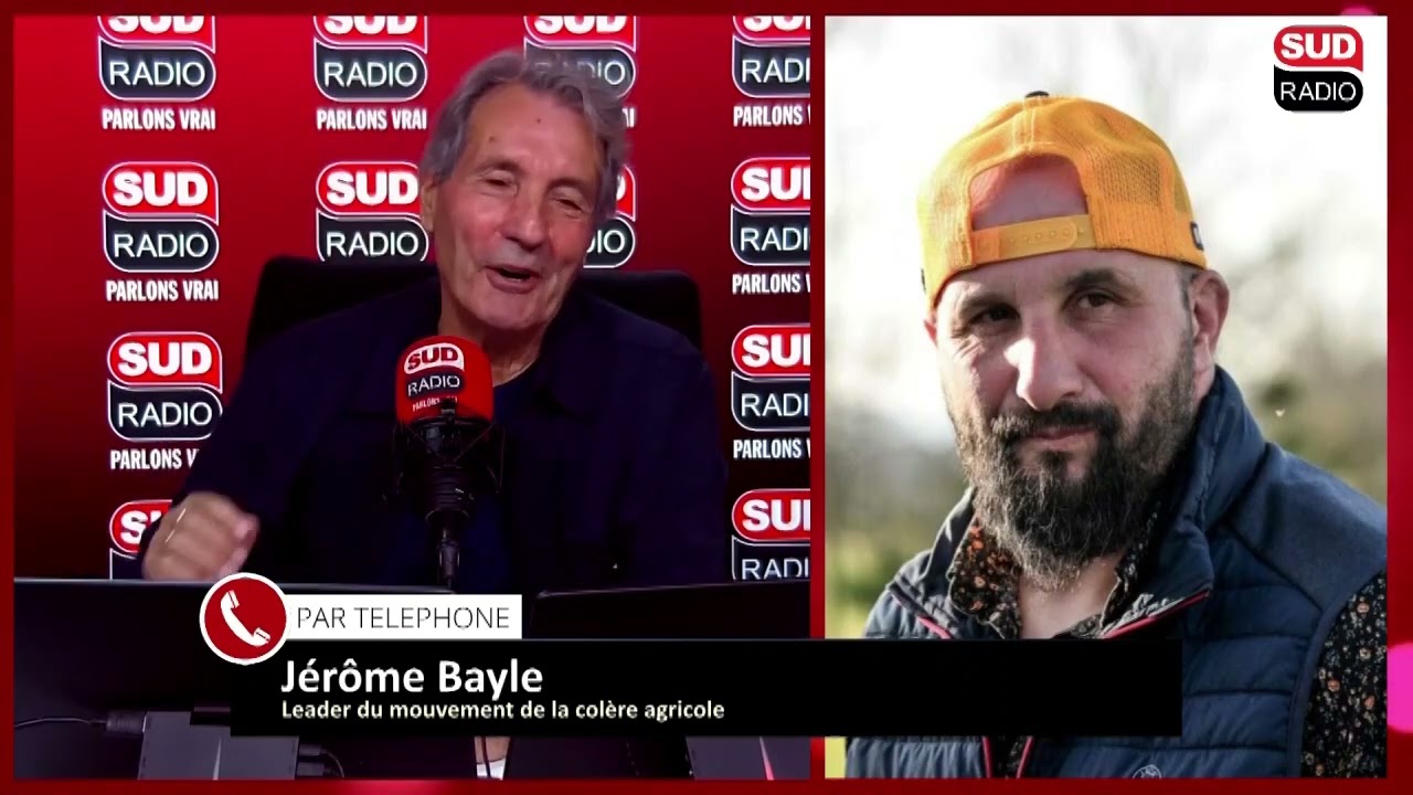 Crise agricole : "Ça va exploser à nouveau" déclare Jérôme Bayle