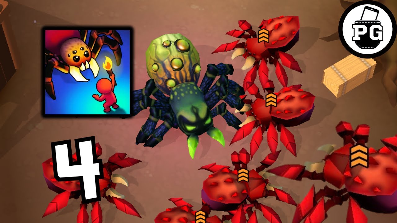 Level 6 Evolve And New Area ! 🕷🕸 The Spider Nest: Eat the World - Gameplay Walkthrough |Part 4|