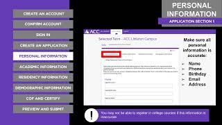 How To Apply To ACC - Concurrent Enrollment Students