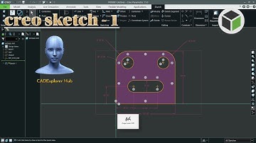 Creo Parametric Sketch Tutorial | Sketch-1 (Beginner Friendly)