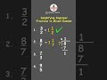 How to Simplify Improper Fractions to Mixed Number