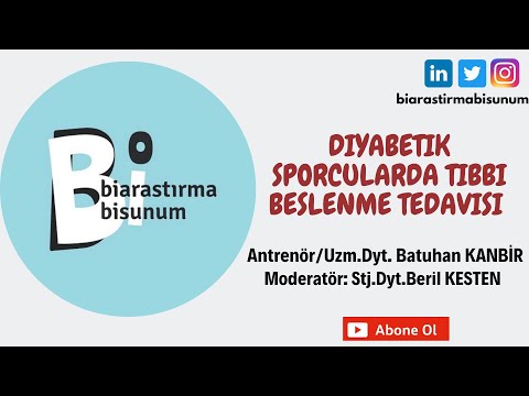 #2 &rsquo;&rsquo;Diyabetik Sporcularda Tıbbi Beslenme Tedavisi&rsquo;&rsquo; Uzm. Dyt. Batuhan Kanbir